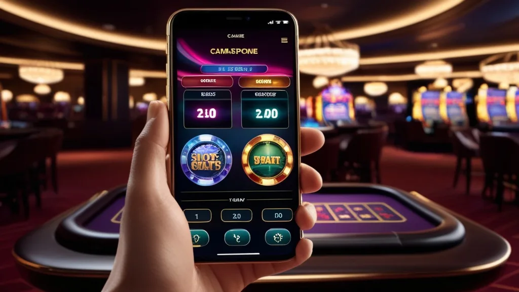 Optimierte Casino-Oberfläche auf kleinem Smartphone-Display